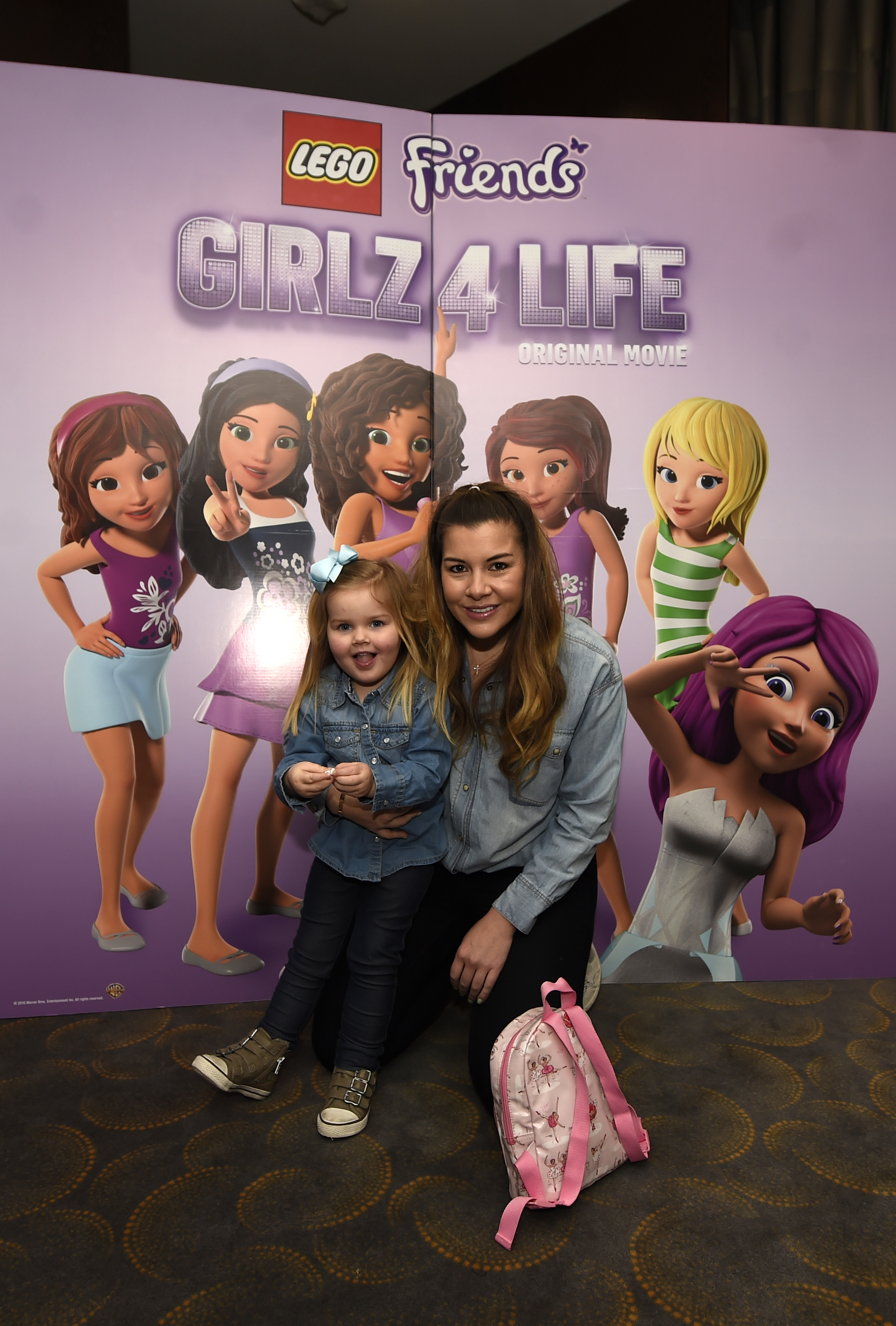 Imogen Thomas and daughter Ariana Siena attend the premiere screening of LEGO FRIENDS: GIRLZ 4 LIFE in London, LEGO FRIENDS: GIRLZ 4 LIFE is available on DVD from 15th February.